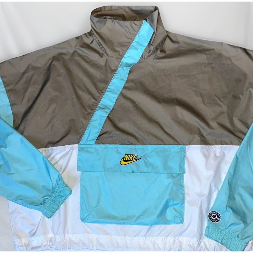 Nike Women's Icon Clash‎ Woven Anorak Windbreaker Jacket Size Small EUC